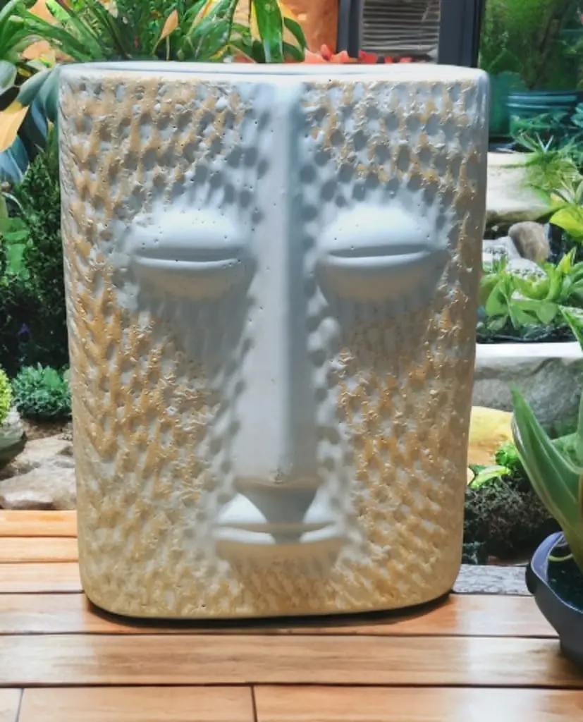 silent face vase