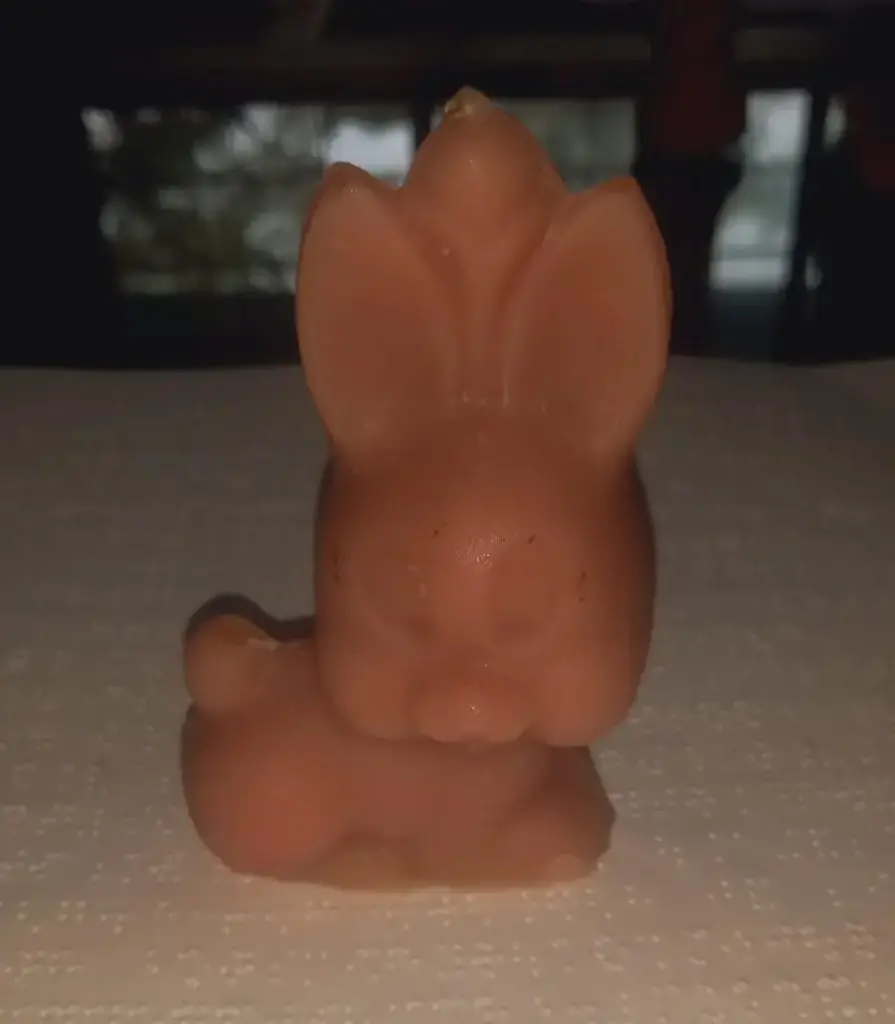 Cute rabbit shaped candle