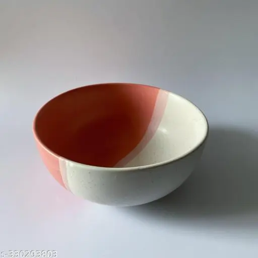 DUAL TONED pINK & WHITE BOWL