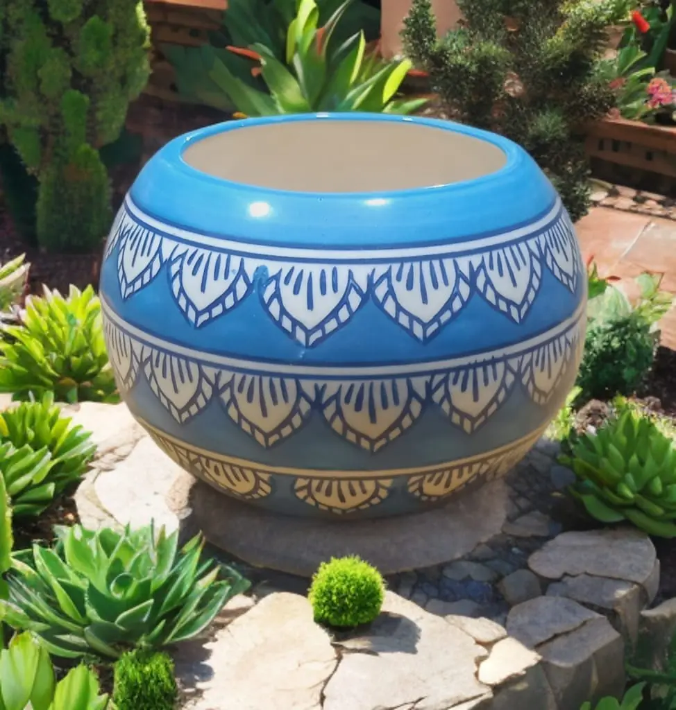 Mughlai Pattern Flower Pot