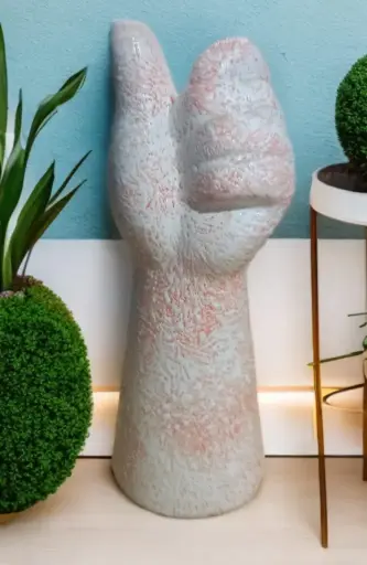 thumbs up flower vase
