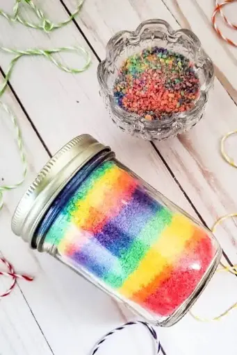 rainbow bath salt