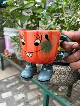 Orange Kids Smiley Cup