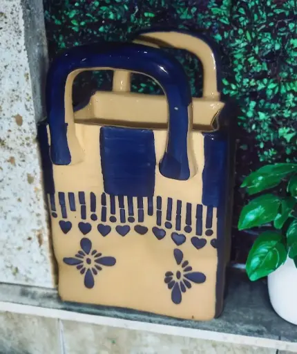 Blue Basket Shaped Storage orgnizer