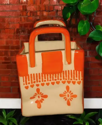 Orange Basket Shaped storage Organizer