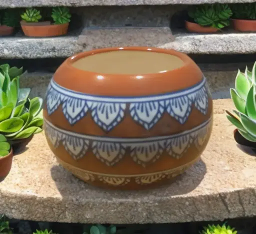 mughalai pattern flower pot